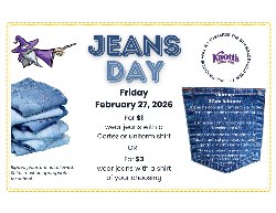 Jeans Day Fundraiser Flyer